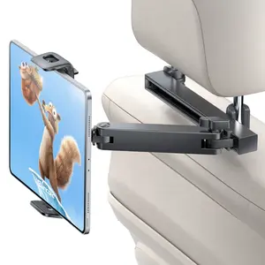 eSamcore Car Headrest Tablet Holder Mount, 3-in-1 Adjustable Extension Arm Mount for Back Seat Universal Car Mount Road Trip Essentials for 4.7"-11" Tablet & Phone Car Accessories Travel #TikTokShopBlackFriday