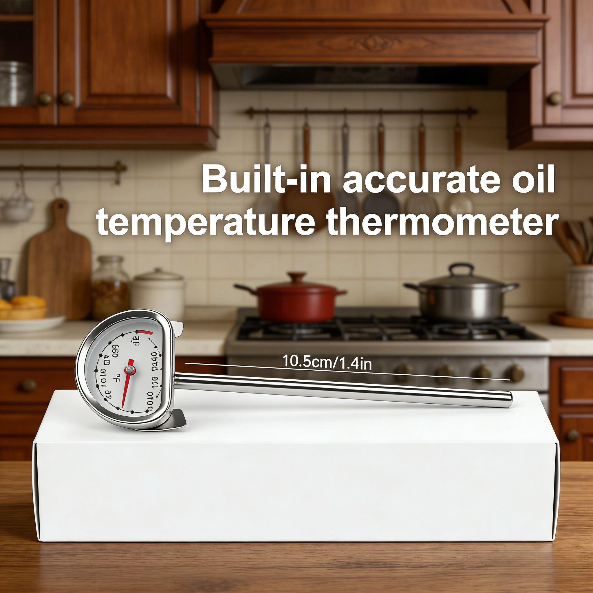 Deep Fryer Pot with Oil Drip Rack + 5 FREE Kitchen Tools!  The Ultimate Kitchen Frying Solution