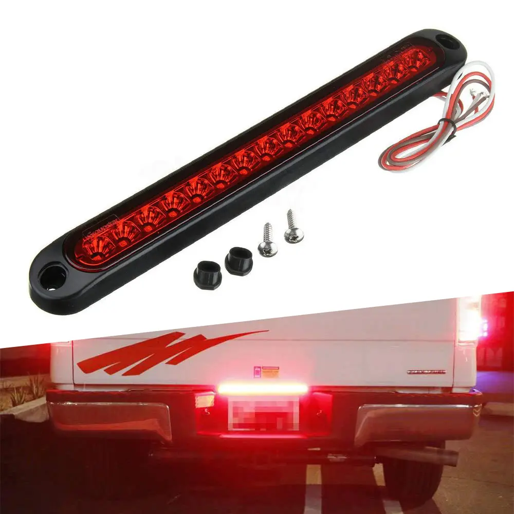 LED 12V Universal High Car Mount 3rd Third Brake Stop Rear Tail Light Red New