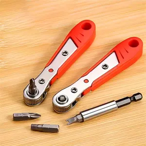Ratchet Screwdriver Handle Wrench, Right Angle Bending Cross Screwdriver, Hand Tool for Narrow Spaces, Elbow Wrench, Multifunctional Wrench, Non-electric Hand Tool for Industrial and Scientific Use, Industrial Tools