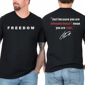 Ch.L1rk Freedom Shirt Offended Doesnt Mean Youre Right Shit This is The Turning Point Shirt Patriotic USA Patriot T-Shirt