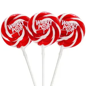 Whirly Pop 1.5-Ounce Swirl Suckers - Red: 24-Piece Display