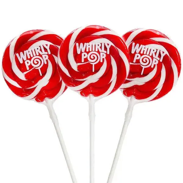 Whirly Pop 1.5-Ounce Swirl Suckers - Red: 24-Piece Display Whirly Pop 1.5-Ounce Swirl Suckers - Red: 24-Piece Display