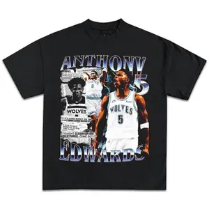 Anthonyyyy Edwardssss T-Shirt 90s Vintage Inspirational Basketball Graphic Tee Shirt for Men Women Gift For Fans J4P