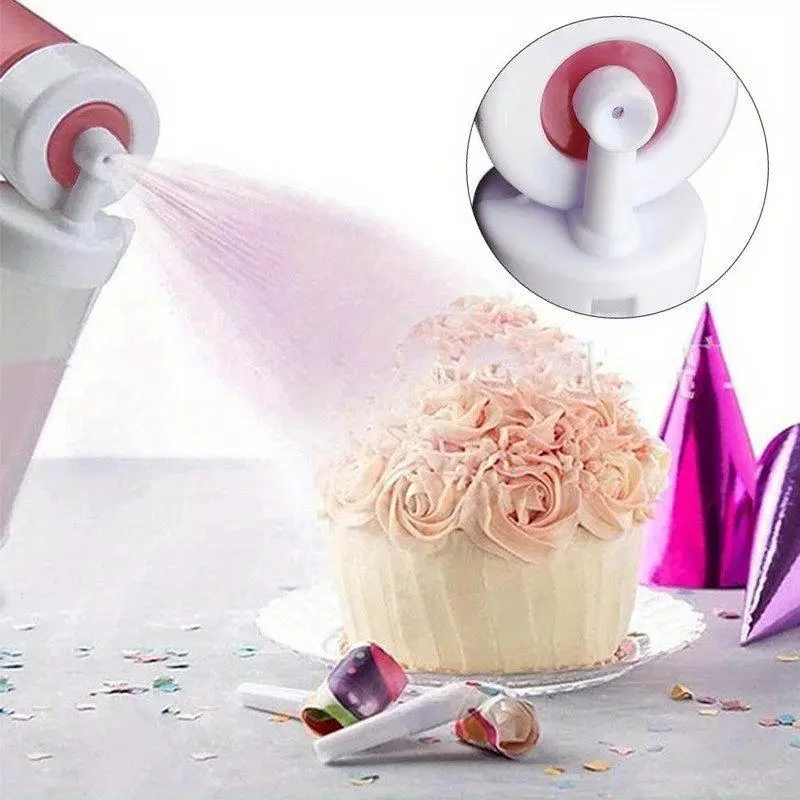 Cake Decorating Airbrush Spray Gun, Manual Cake Decorating Spraying Tool, Baking Decoration Tool for Cupcakes Desserts