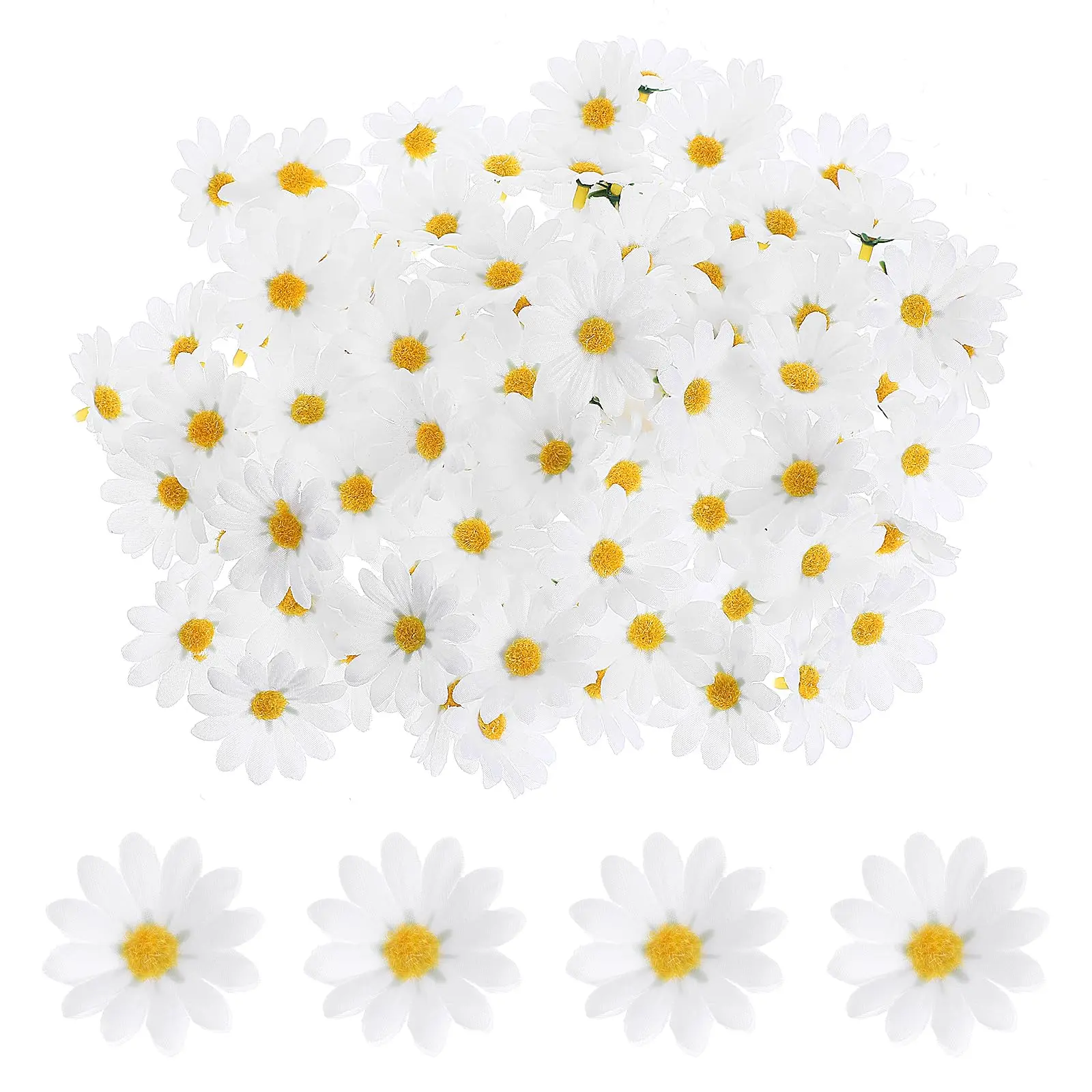 100 GORGEOUS 3D Artificial Daisy Cupcake Toppers & Flower Heads! TRANSFORM Any Party or DIY Project in an INSTANT