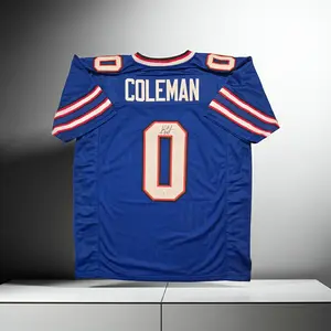 Keon Coleman of the Buffalo Bills autographed football jersey COA (XL)