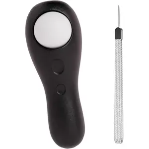 Dog Training Clickers with Wrist Strap, Training Clicker for Pet Like Dog Cat Horse Bird Dolphin Puppy, Big Buttons and Loud Sound (Black)