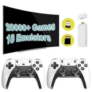 Coolnut 20,000+ Retro Game Stick, Plug and Play Video Games Console 26 Emulators, 4K HDMI Output, Premium Competitive Dual Controllers