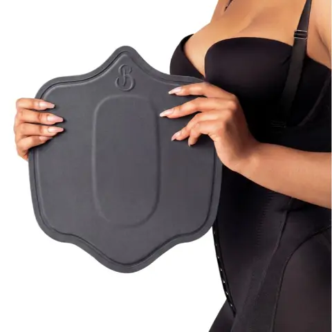 Ab Board Max for Fajas | Abdominal Board with Maximum Coverage | Firm Foam Even Pressure | Ergonomic Shield Shape No Marks | Works with Stage 1 2 3 Colombian Faja | Body Sculpting Accessory | Snatched Body