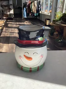 Ceramic Snowman Planter