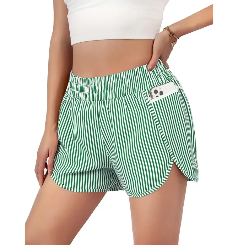 Blooming Jelly Women's Quick-Dry Running Shorts Workout Sport Layer Active Shorts with Pockets 1.75"