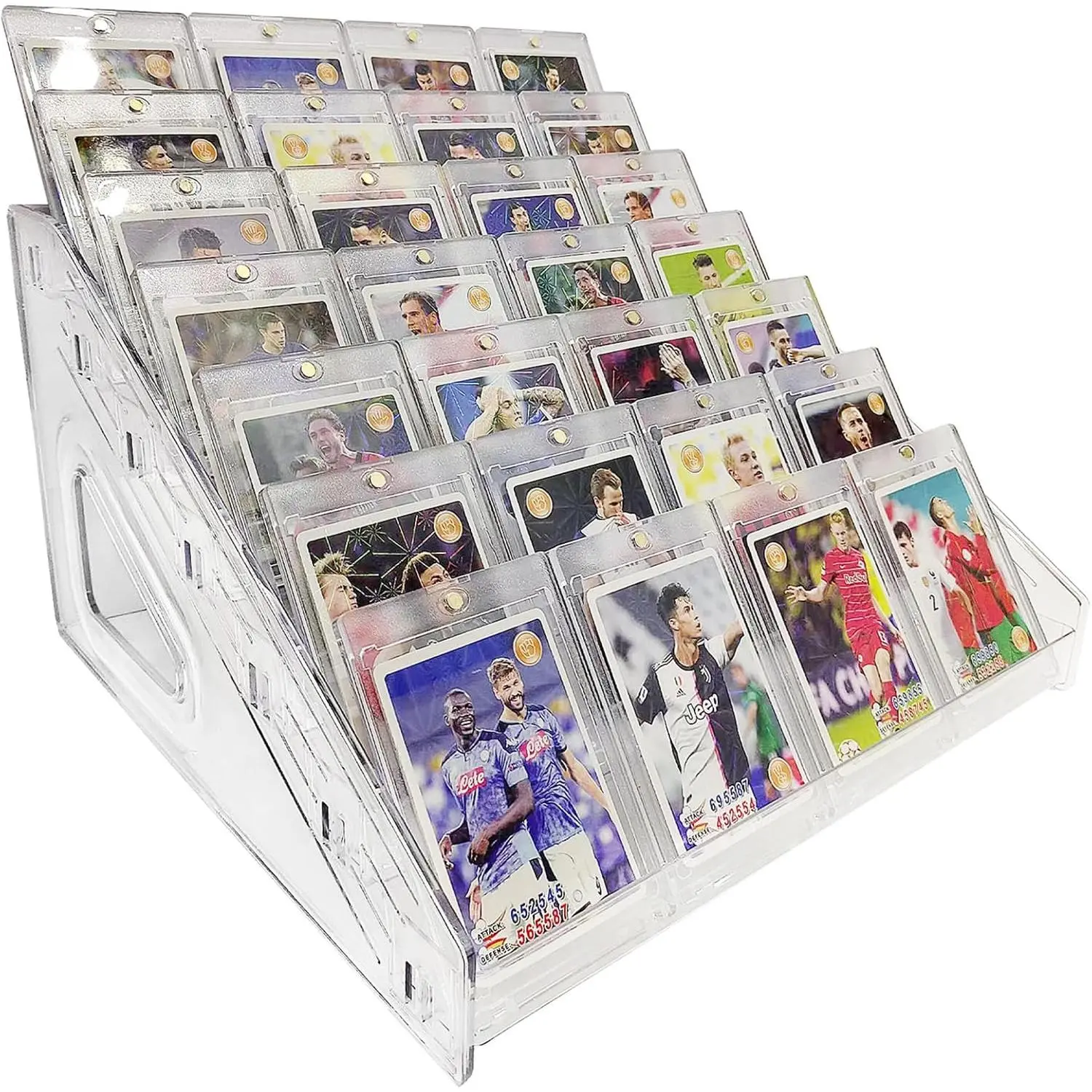 Multiple Trading Card Display Rack 7 Tier 12