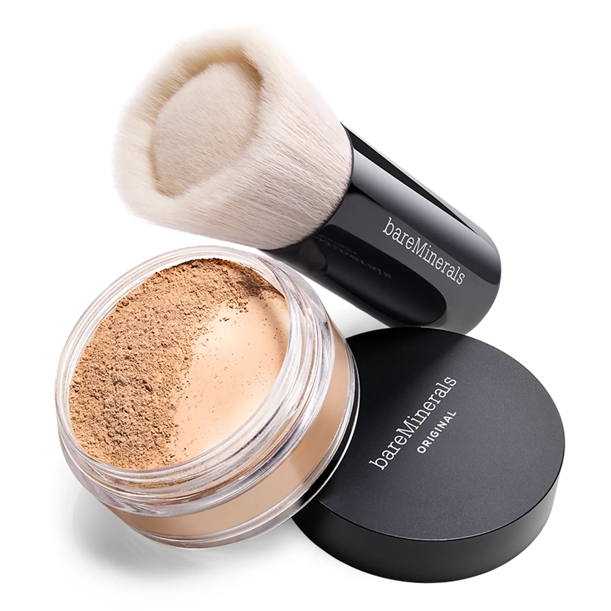 bareMinerals Original Loose Foundation and Brush Bundle - Lightweight Foundation, Buildable Coverage bareMinerals Original Loose Foundation and Brush Bundle - Lightweight Foundation, Buildable Coverage