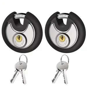 Waterproof Stainless Steel Disc Lock, Padlock for Sheds & Gates, Durable Security Solution, Ideal for Outdoor Use