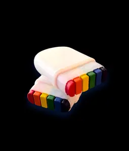 2 Rainbow Gay Pride Flag Paint Art Markers Set,  Mini Lidded Design ,  Multicolor Options, Festive Party Accessories, Rainbow Markers Set