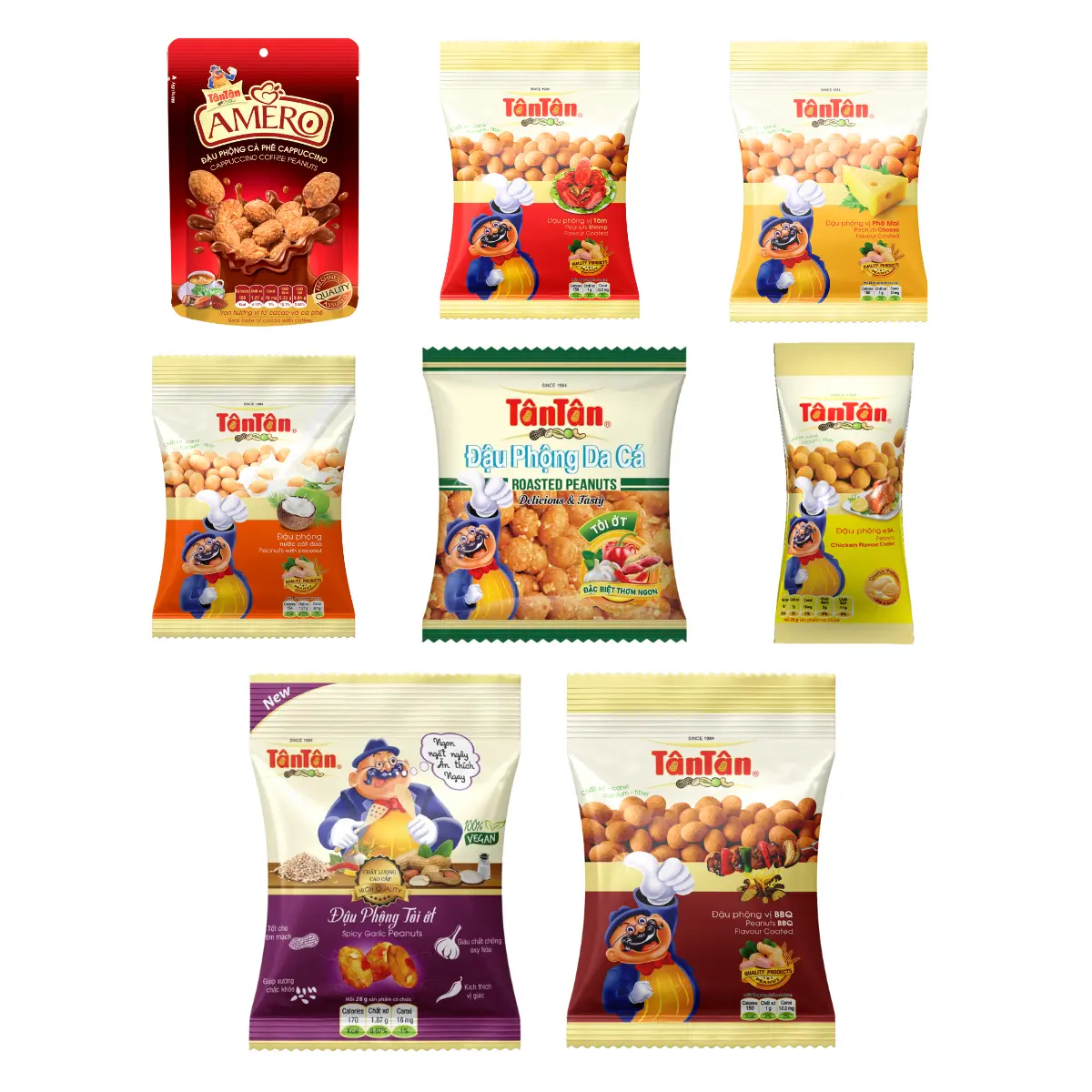 [Tan Tan] – Tan Tan Flavored Peanuts (Combo of 5 Packs)