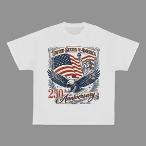 United States of America 250th Anniversary Shirt Patriotic Vintage Flag 4th of July Tee 250 Years of Independence T-Shirt