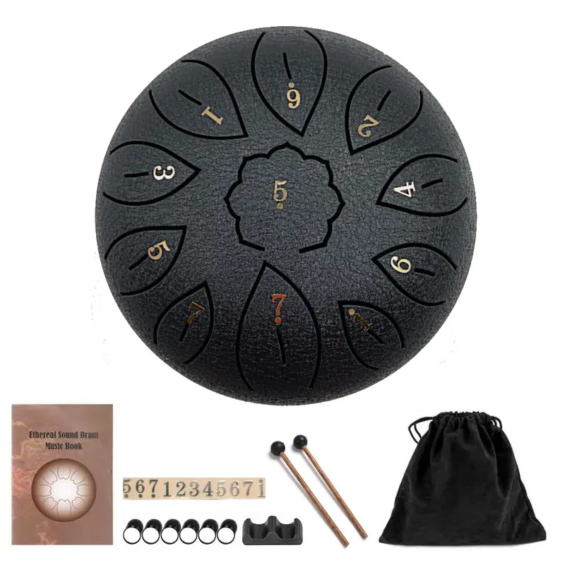 Ethereal Drum C Steel Tongue Drum 6-inch 11-tone Compact Portable Musical Instrument for Versatile Sound Expression