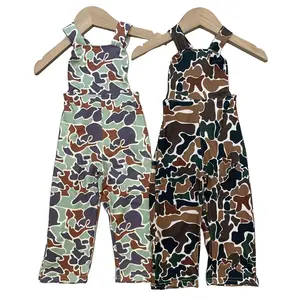 kids clothing boy camo overalls pants jumpsuit boy gift hunting clothes