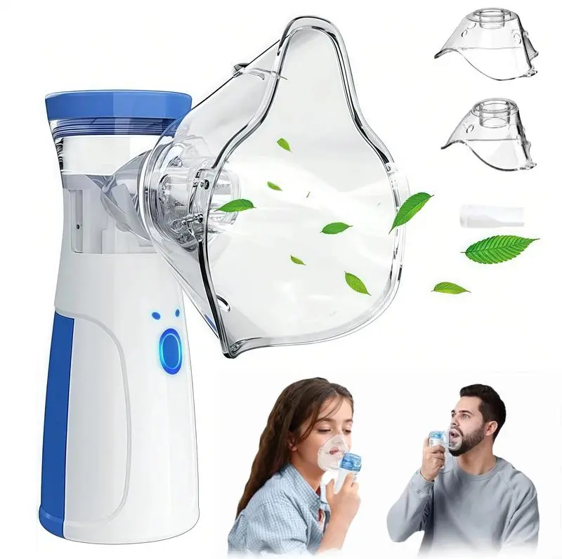 Portable Nebulizer for Adults and Kids,Handheld Mesh Nebulizer, Rechargeable Ultrasonic Nebulizer for Travel Home Use