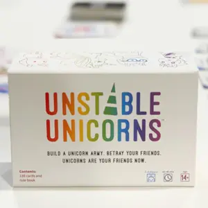 Unstable Game Unstable Unicorn Card Game - Strategy party game for 2-8 players, over 8 years old - Fun family game Night card game from the creator here, family party strategy interactive game card