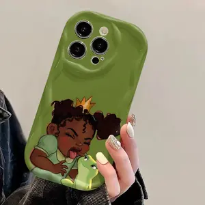 Princess And The Frog Phone Case - Suitable for iPhone 17 Air 16 15 14 13 12 11 Pro Max Plus, Shockproof Camera Protection, Comfort-Grip TPU Cover,  Cartoon Design, Officially Licensed.