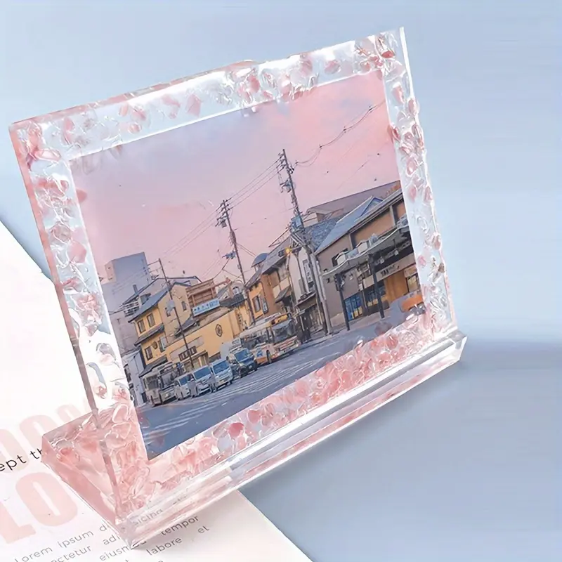 1pc DIY Silicone Photo Frame Mold - Create Stunning Transparent Picture Holders for Home Decor with Resin Epoxy Casting Kit - Easy Craft Making Supplies for Personalized Gifts