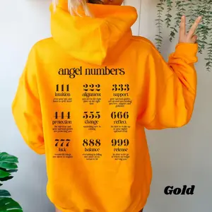 Angel number Hoodie, Mystical celestial hoodie, Angel core aesthetic, Spiritual Hoodie trendy, Gift for you, Anniversary gift, All size