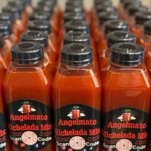 Angelmatomicheladamix LLC Michelada Mix 16oz Bottle for Beverages with Fresh Lemon Juice and Spices