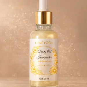 Lunévora Body Oil Iluminador with Bakuchiol 30ml - Radiant Skin Enhancer for a Glowing Complexion