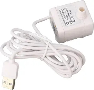 Water Fountain Pump Replacement, 5V Pet Fountain Pump Replacement, ABS  Water Dispenser Pumps with USB 58.4in Cord  Dry  for Pet Water Dispenser, 1 count