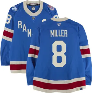 J.T. Miller New York Rangers Game-Used #8 Blue Centennial Jersey vs. Boston Bruins on January 26, 2026 - Fanatics Authentic Certified