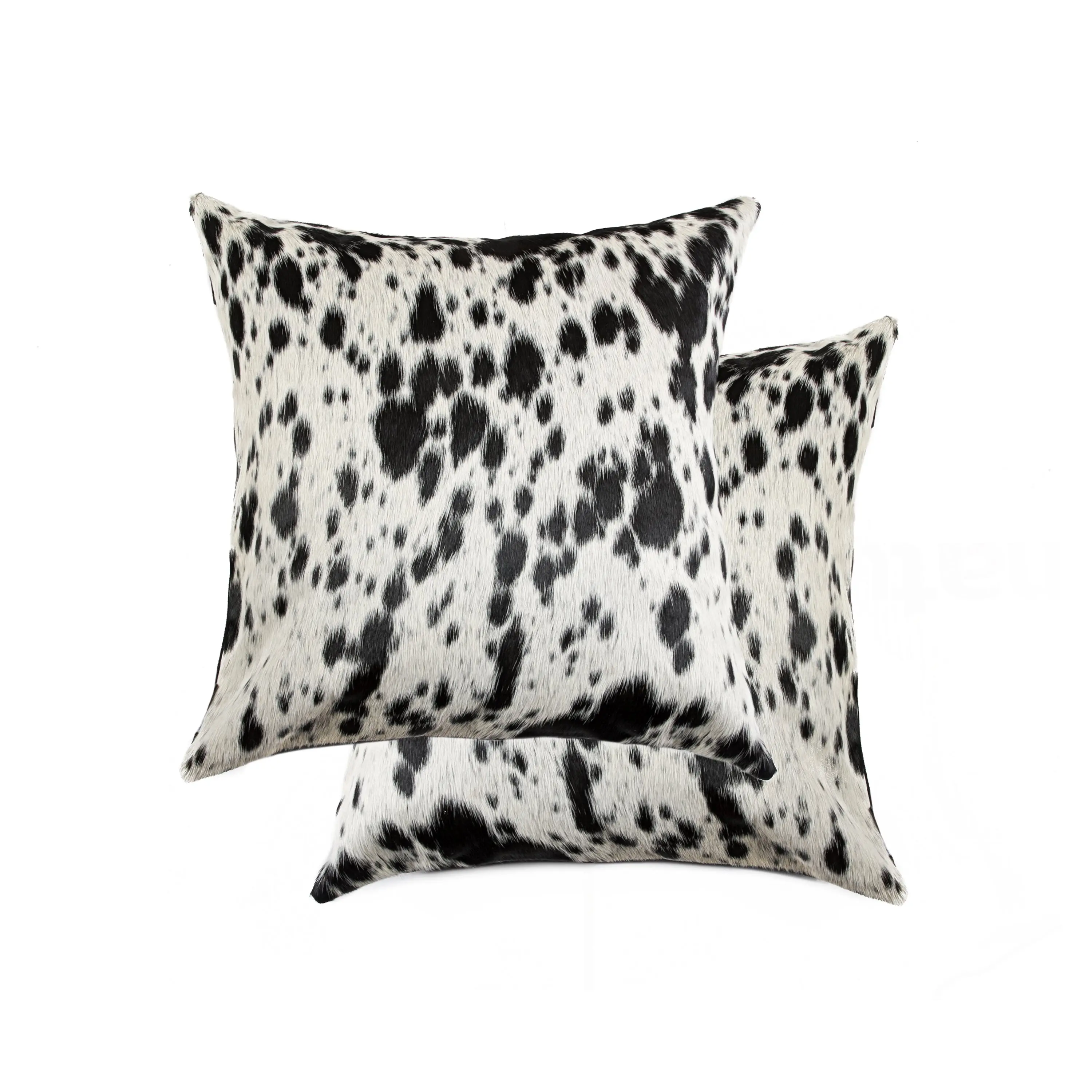 Natural Torino Kobe Salt & Pepper Cowhide Pillow | 2-Pack | 18"x18"