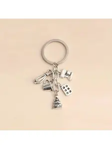 1 mini baking tool key chain, cute metal key chain, wallet handbag car pendant, Keychain Kawaii, Fashionable Alloy Keychain