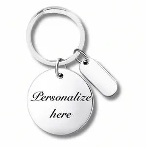 Personalized silver Keychain