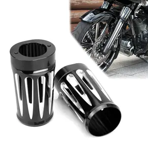 Billet Fork Slider Cover for Harley FLHR FLHX FLHXS Ultra FLHTCUTG Limited Low FLHTKL CVO Street Glide FLHXSE 15-19 CNC Billet Aluminum Supplier Warranty