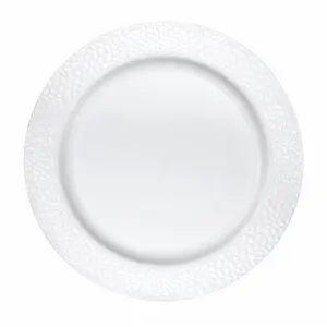Creative Converting  9 in. Pearl Pebble Plastic Dinner Plates - 120 Count