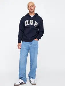 Relaxed Gap Logo Zip Hoodie