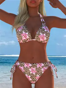 New Arrival Women's Swimwear Beach Outfits Summer Beach Festival Vacation Travel Sexy Two Piece Set, Leopard Print Bikini Best Selling