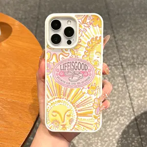 Magnetic Vintage Case for iPhone 17 16 E Pro Max 15 Plus 14 13 12 11 XS XR, Aesthetic Life’s Good Vibe Vibes | Lightweight, Shockproof, Silicone, Scratch Resistant, and Cute