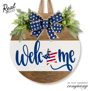 Fourth of July Front Door Decor, Fourth of July Wreath, God Bless America, Fourth of July Door Hanger, Fourth of July Door Wreath