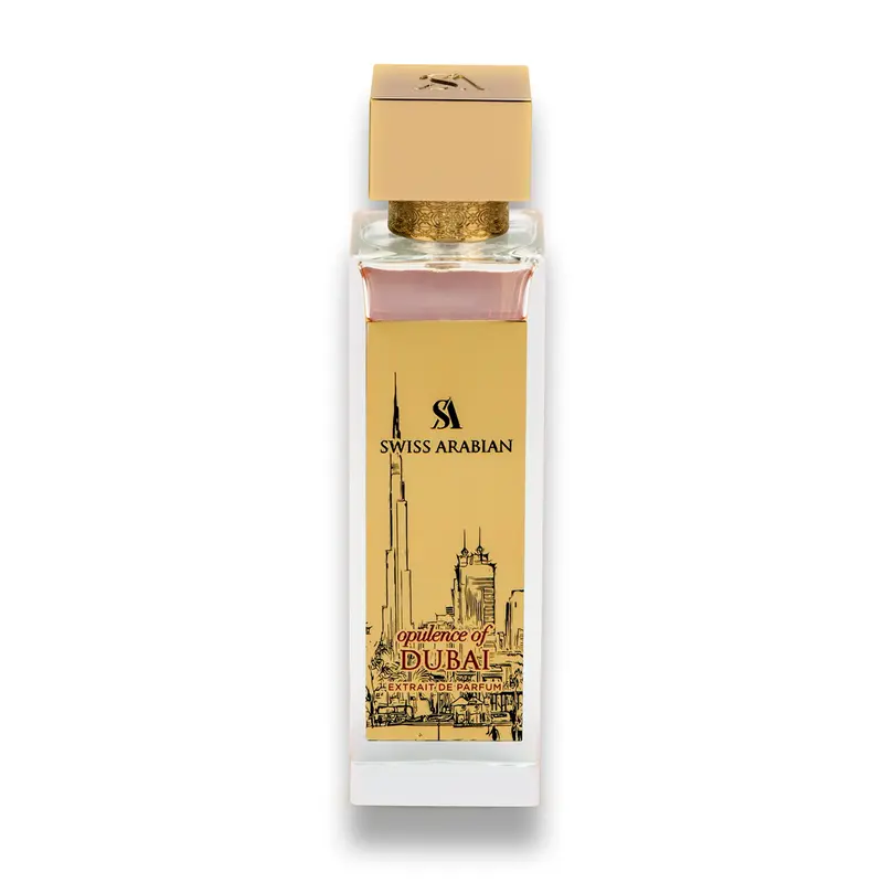 Swiss Arabian Opulence of Dubai Extrait De Parfum 100ml – Unisex Perfume with Vanilla, Chocolate, Rose & Amber – Long-Lasting Arabic Perfume for Women & Men