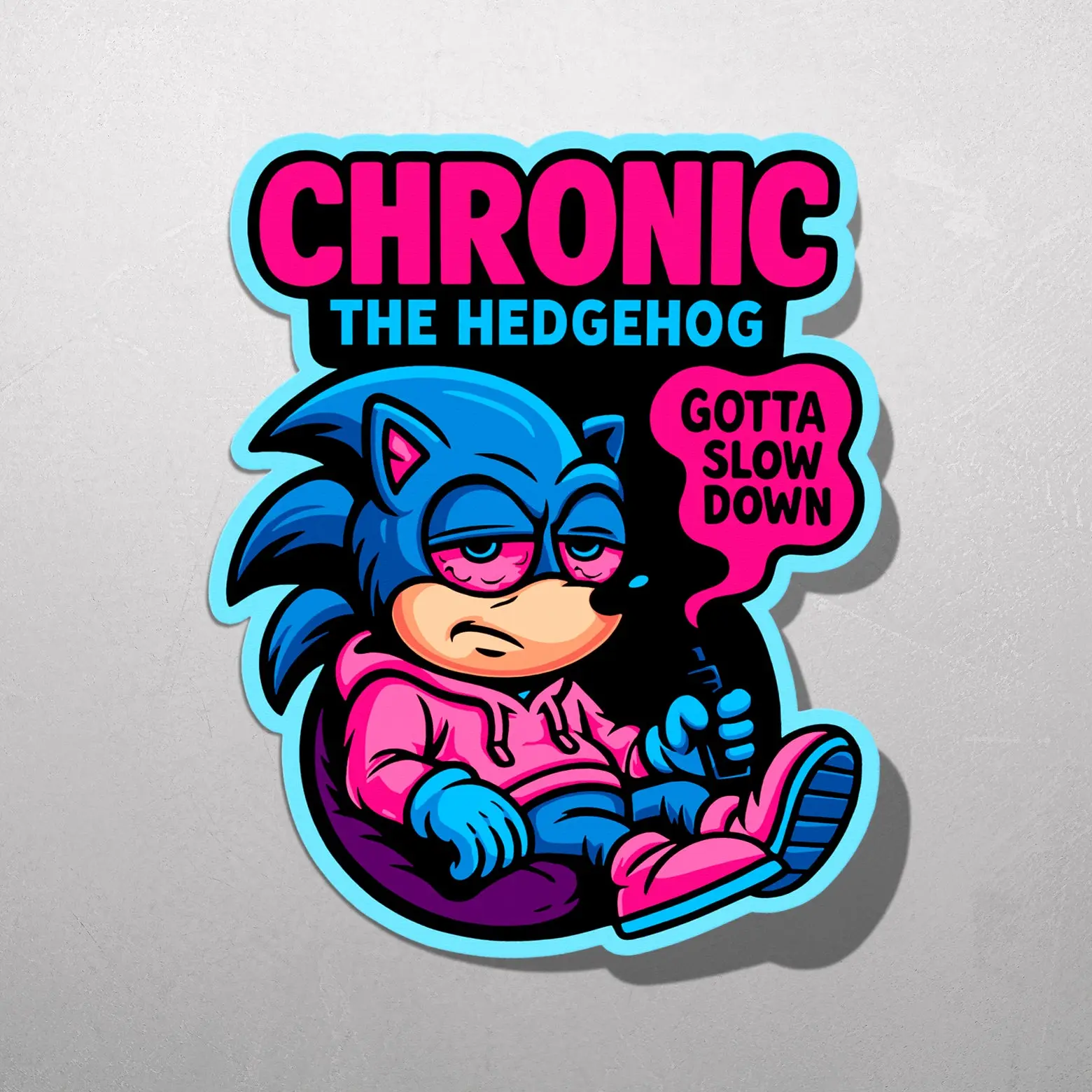 Sleepy Hedgehog Sticker