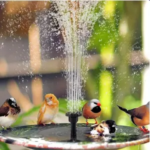 Attract Hummingbirds Instantly! 1/1.4/2.5W Solar Bird Bath Fountain Pump with Floating Design & Multiple Nozzles, Eco-Friendly Water Feature for Garden, Pond, Small Pool Decoration