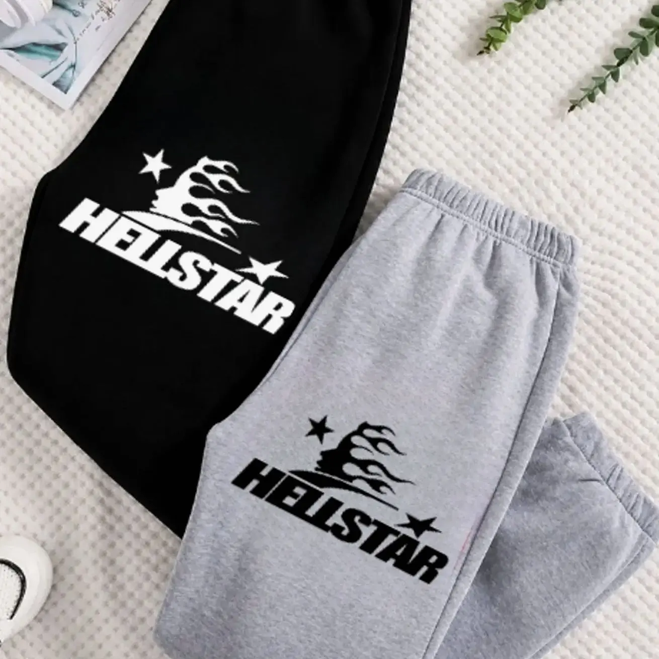 Sweatpants 1 Hellstar Graphic Sweatpants, Unisex Oversized Joggers, Soft Cotton Blend Fleece, Relaxed Fit, Streetwear Fashion, Comfortable Lounge Pants for Everyday Wear, Gift For Him, Gift For Her, Gym and Travel, Trending 2026 W 0