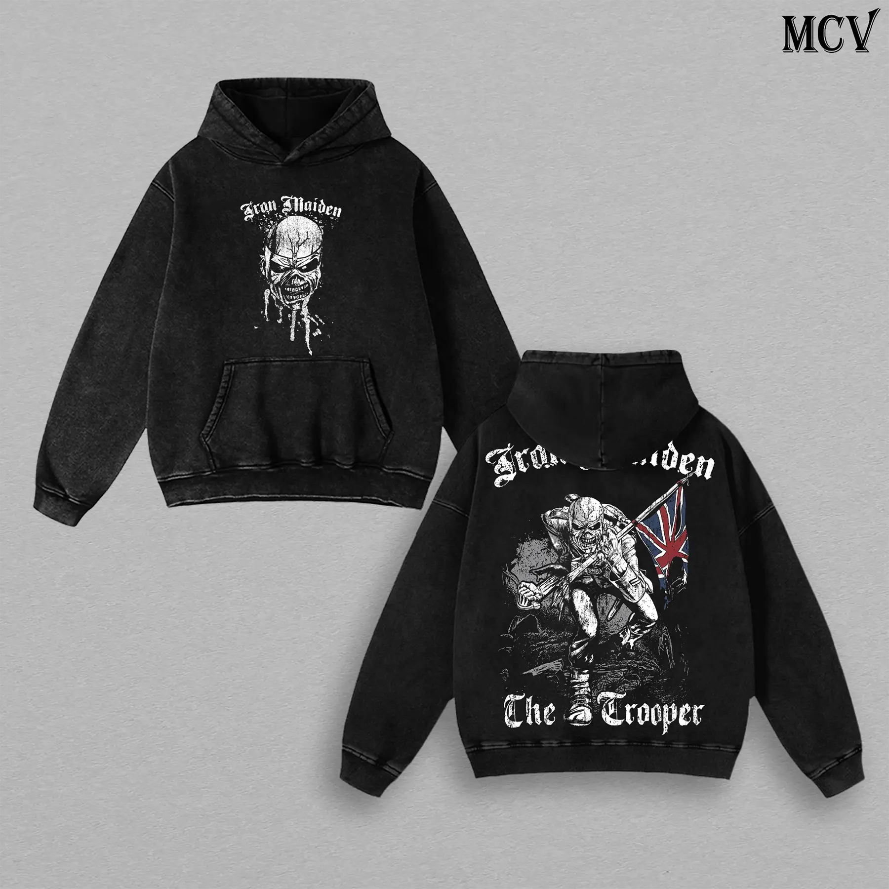 Vintage Iron Maiden The Trooper 1983 Tee – Iron Maiden Vintage Washed T-Shirt, Hoodie & Sweatshirt | Heavy Metal | NWOBHM | Classic Eddie Artwork Music Graphic Tee | Heavy Cotton Unisex Oversized Streetwear Top