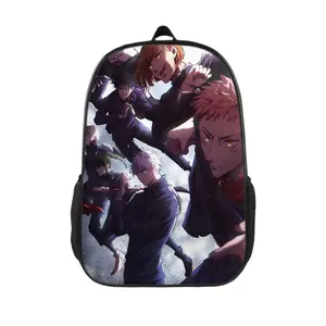 Jujutsu Kaisen Anime Backpack: 17'' Laptop Armor | Magic Side Pockets Access | Lifetime Durable + Machine Wash Ready