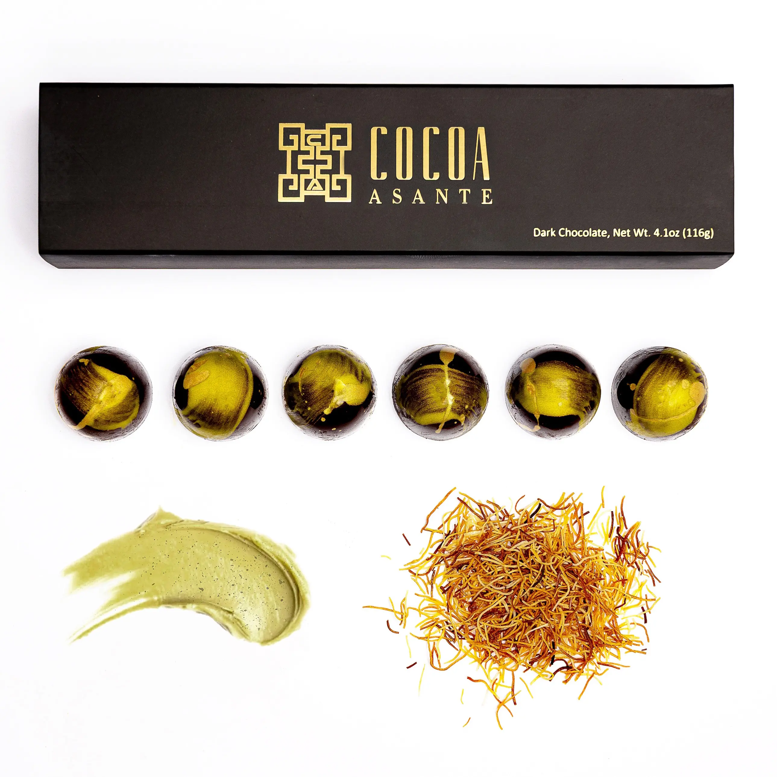 Dubai Chocolate Bonbons | Cocoa Asante Salt Dark Dubai Chocolate Bonbons | Cocoa Asante Salt Dark