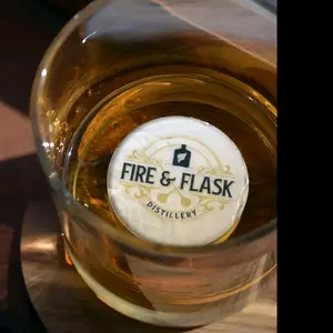 Fire & Flask Ceramic Whiskey Disk